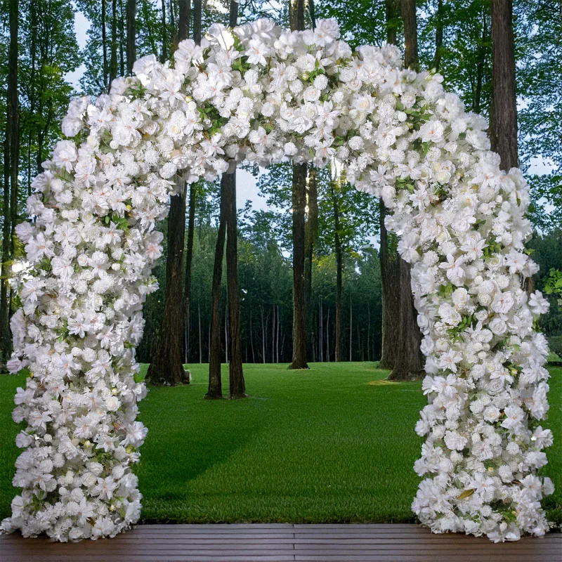 

240CM Artificial Flower U Shaped Arch Floral Arrangement Wedding Decoration Flower Arrangement Outdoor Exhibition Layout