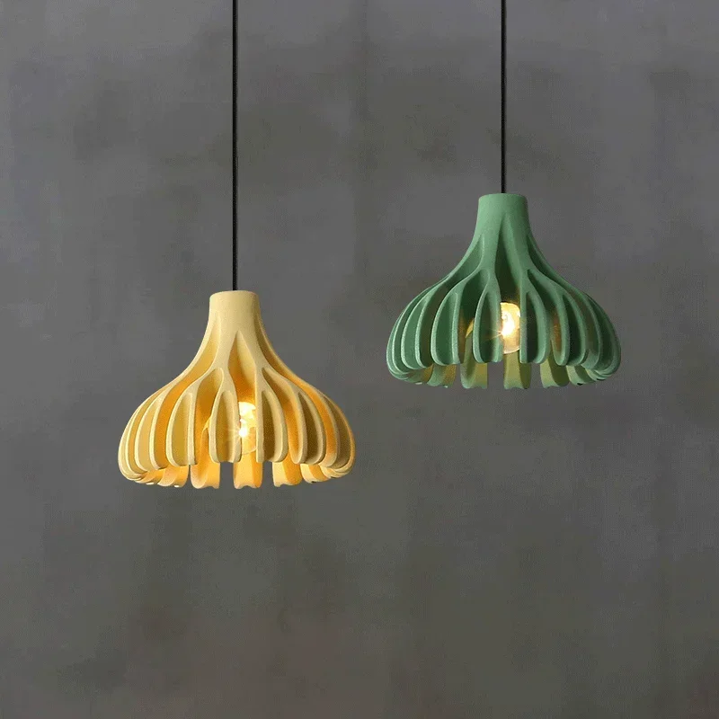 

Creative Chandelier Designer Green Resin Pendant Lamps Bar Table led Pendant Lights Creative Commercial Decoration Nordic Lamp