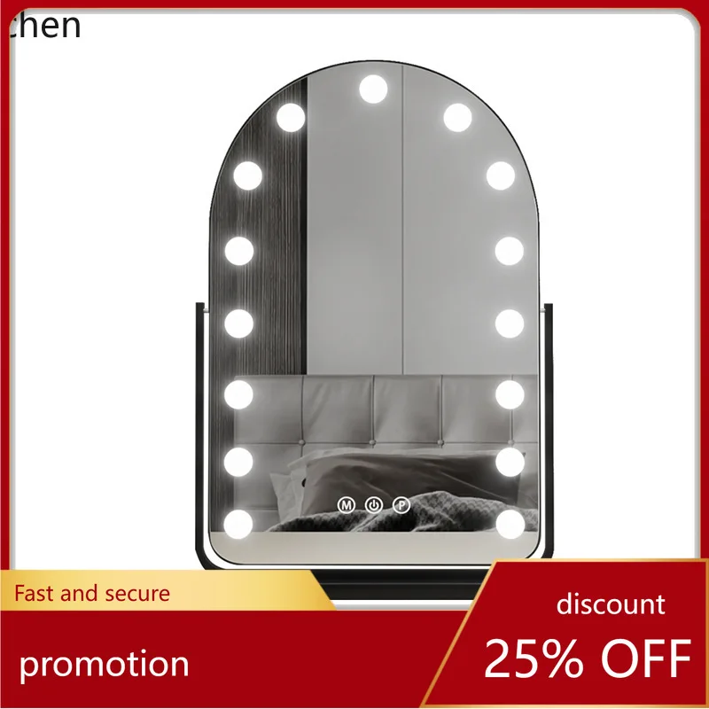 ZML multifunctional makeup mirror, dressing mirror, desktop light-enhancing mirror, tabletop makeup mirror