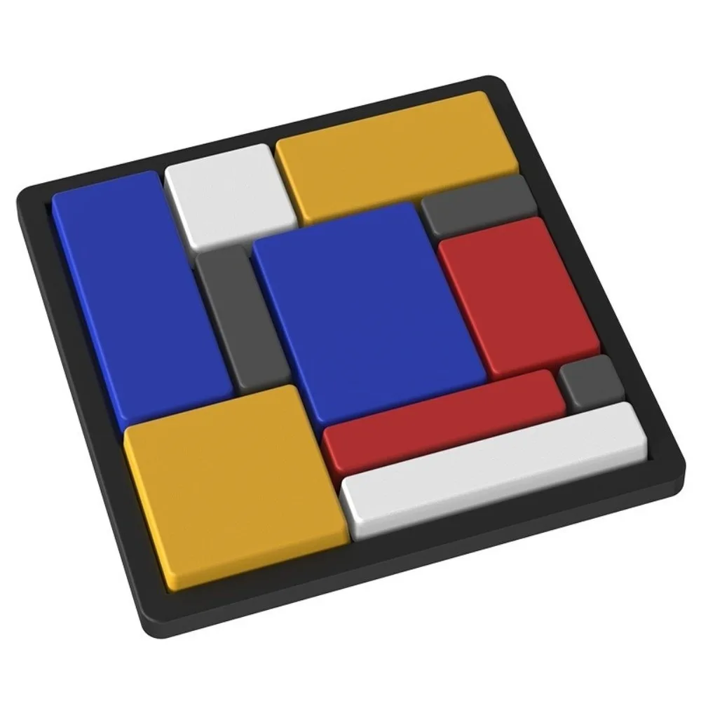 

ABS Logical Thinking Training Puzzles Colorful Geometric Shape Intelligence Cubes Cognitive Development Jigsaw Board Games