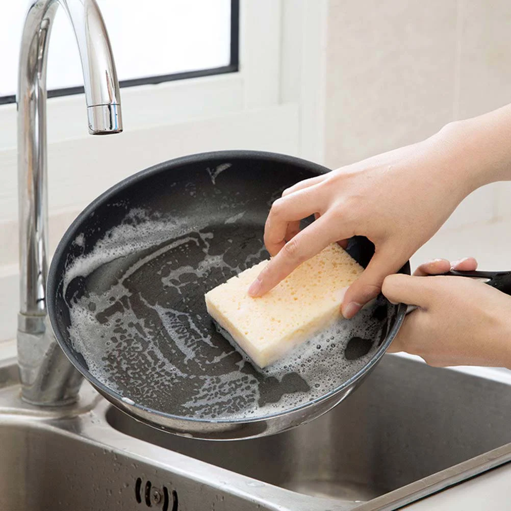 8 PCS dishwashing Ingyenélő számára Híg konyhai sponges Tisz Sztrájktörő Tisztítószer tisztító Bélyegragasztó