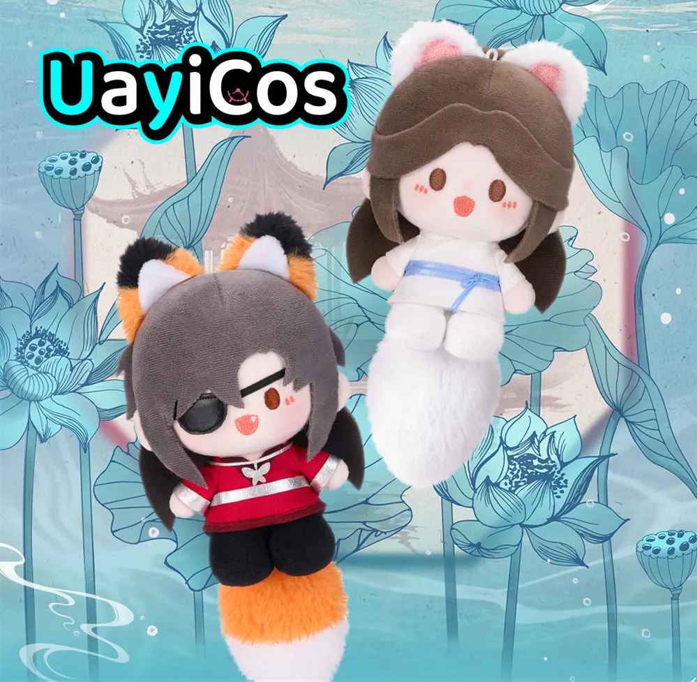 

12cm Official Tian Guan Ci Fu Hua Cheng Xie Lian Stuffed Plushies Plush Doll Clothes Qing Lian Lian Lia Keychain Bag Anime Toy K