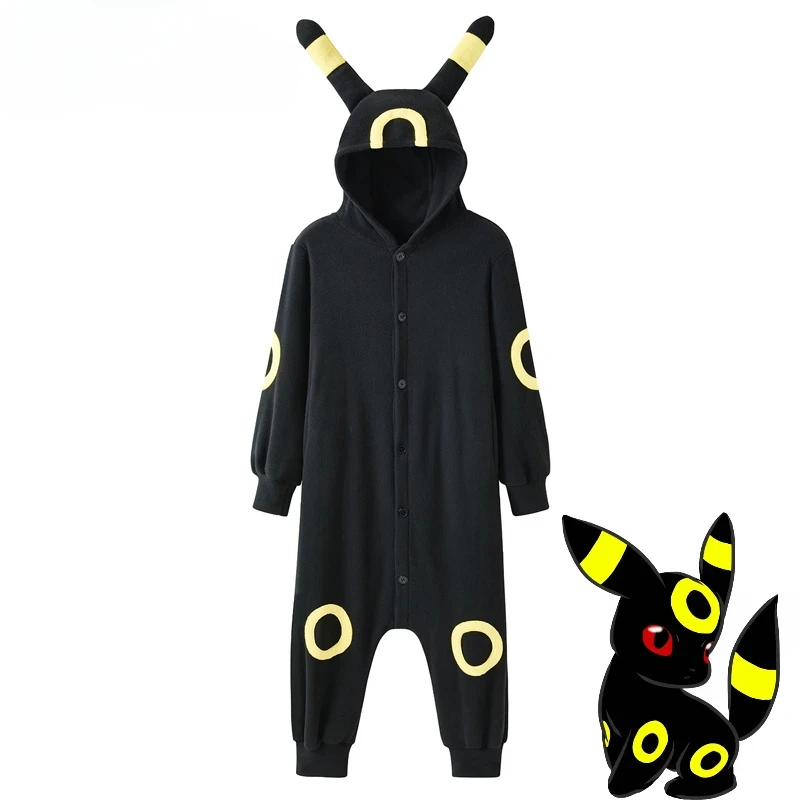 JP anime Umbreon przebranie na karnawał dorosłych kobiet męska piżama jednoczęściowa piżama na prezenty świąteczne na Halloween