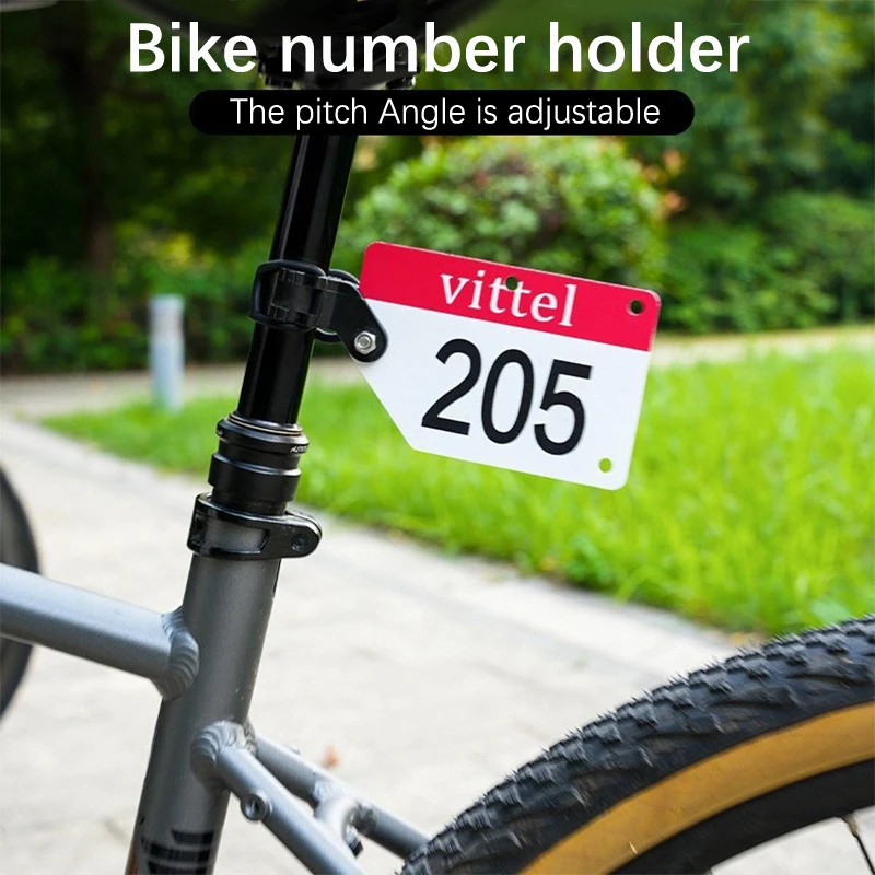 1PC Rower Triathlon Racing Uchwyt na tablicę rejestracyjną Klips Karty rowerowe szosowe Mocowanie sztycy Szybkie zwalnianie Akcesoria rowerowe