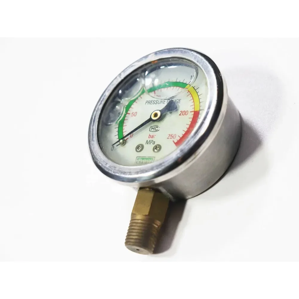 Pressure gauge radial Y100 pressure vessel/gas storage tank dedicated dual color dial 0-1.6 bar