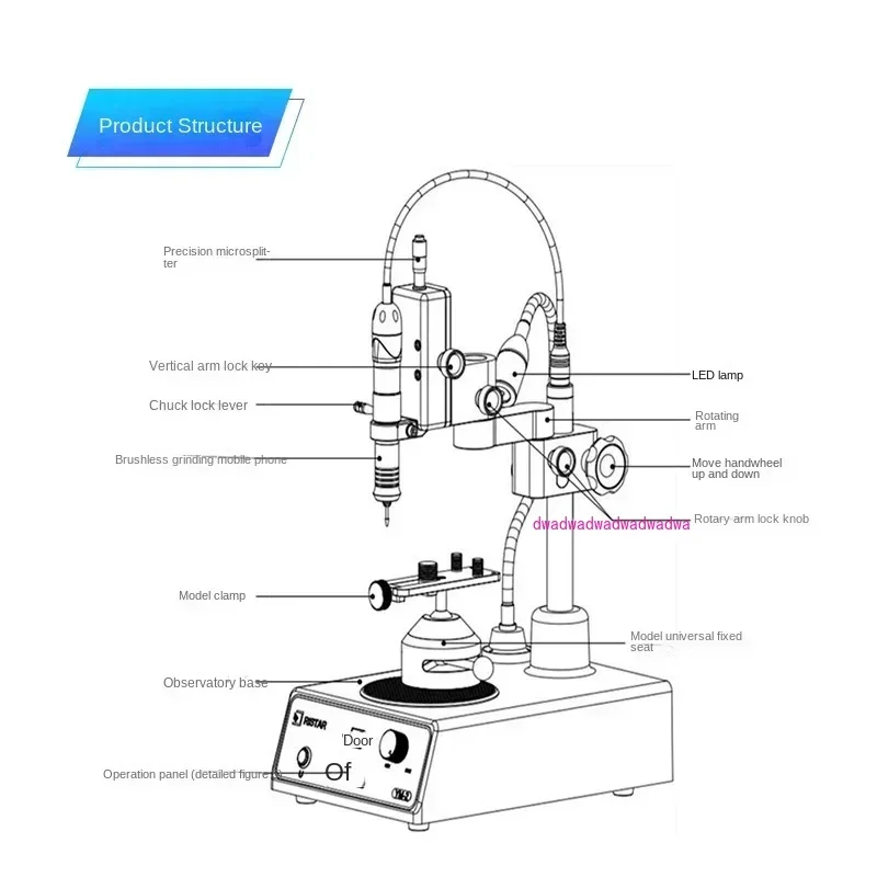 For Rester YM-2 Precision Grinding Mill Dental Electric Grinding Mill Oral Denture Mechanic Grinding Mill Milling Machine