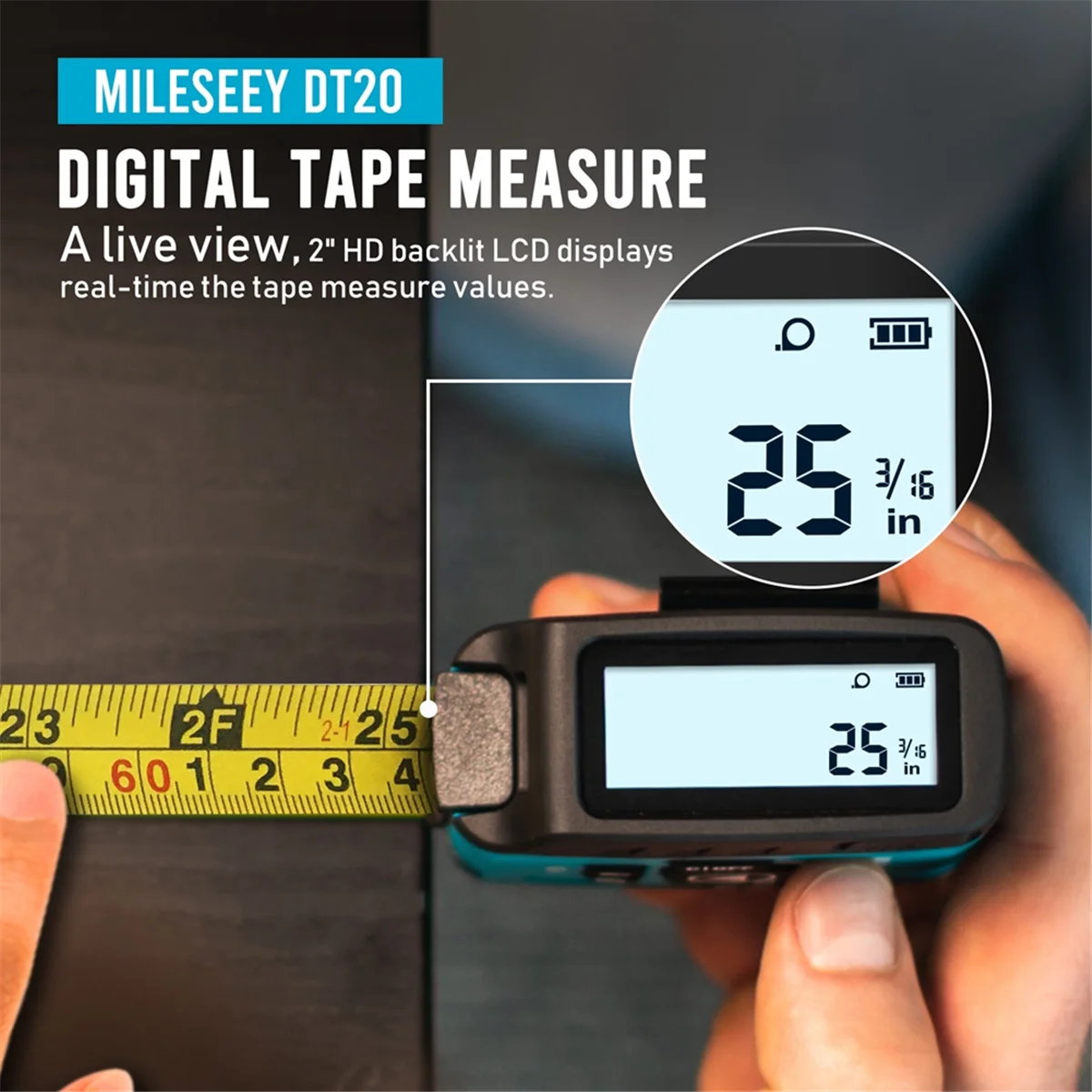 

AA25 Portable Laser Distance Meter Laser Rangefinder High- Digital Laser Tape Range Finder Measure Tool