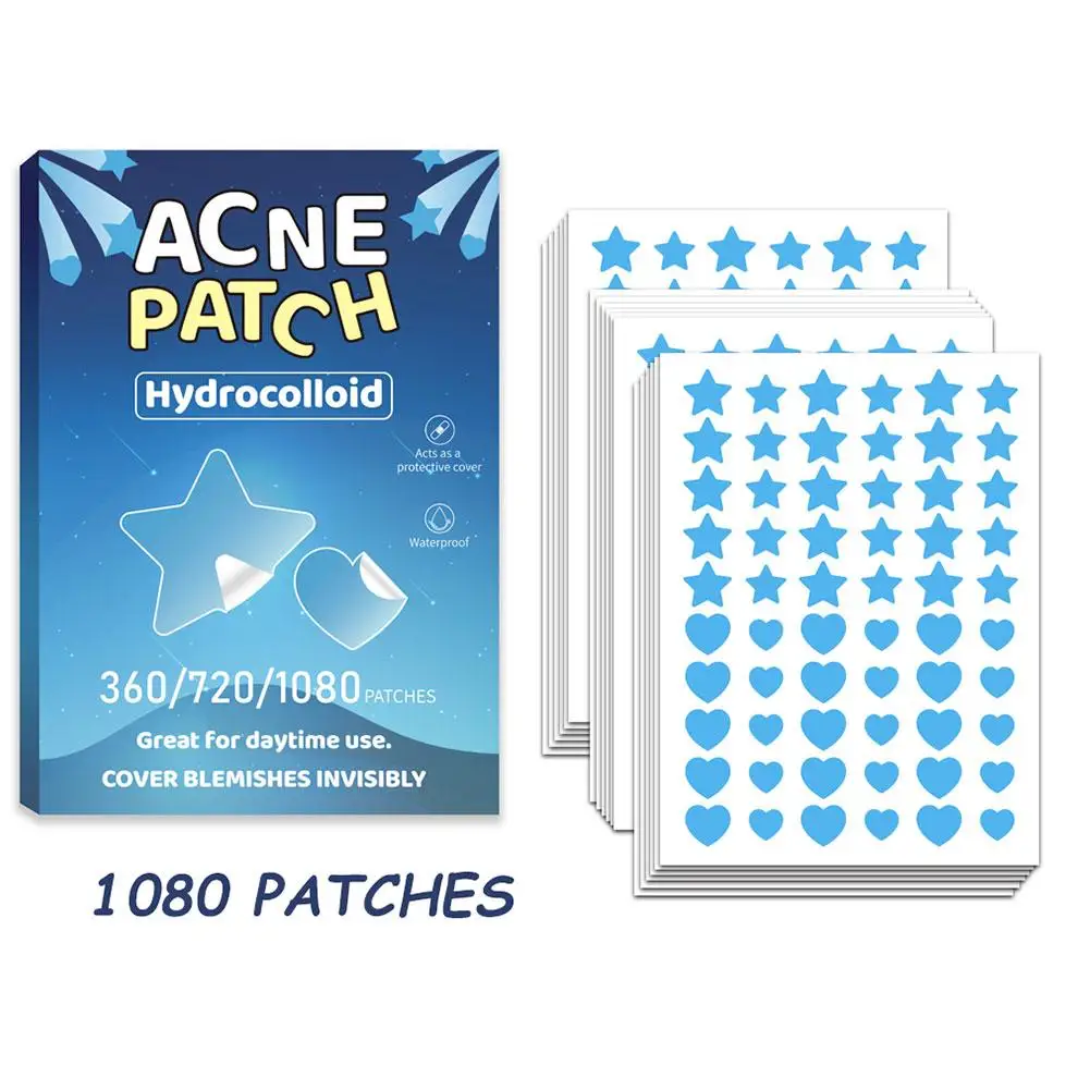Hydrocolloid Acne Patch Kleurrijke Ster hartvormige Puistje verwijderen Concealer Onzichtbare Spot marks Cover Sticker huidverzorging patches