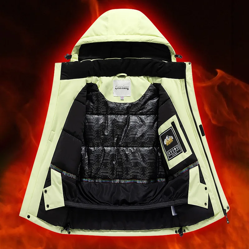 بدلة ثلج شتوية للأطفال - مجموعة ملابس سميكة للأطفال الأولاد والبنات مكونة من قطعتين بدلة ثلج للأطفال وسترة وسراويل #6