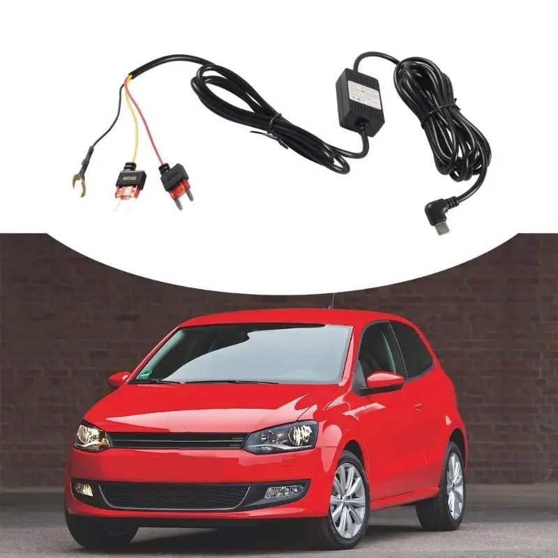 Car DVR Hard Wire for DashCam Charging Cable 12V 24V to 5V Type C Hard Wire
