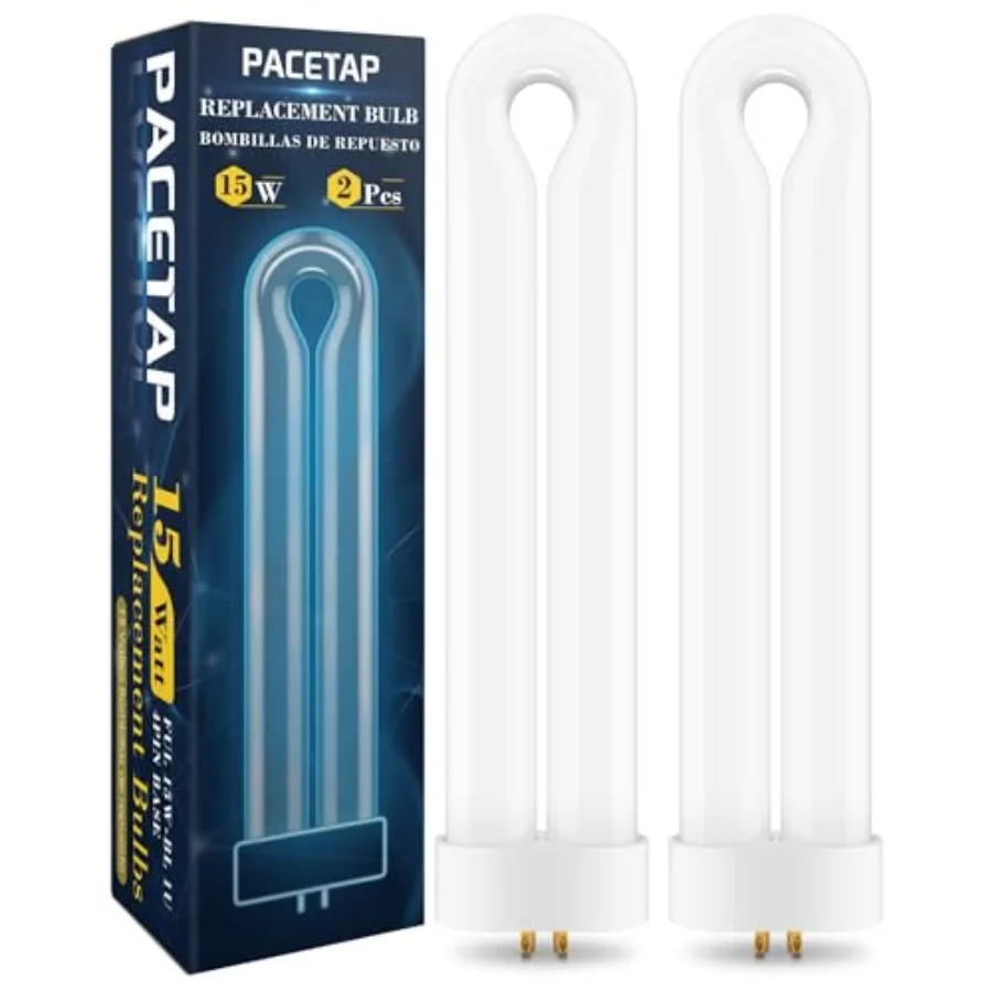 

Replacement Bulbs FUL15W BL with 4 Pin Base, U Shaped Lamp Tube Compatible for Flowtron BK-15D, for Stinger FP15, for TZ15, for