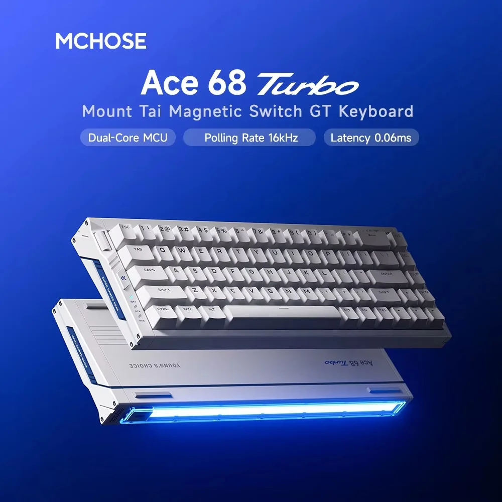 MCHOSE Ace68 Turbo RGB Gaming Keyboard 68 Keys Magnetic Switch 16K