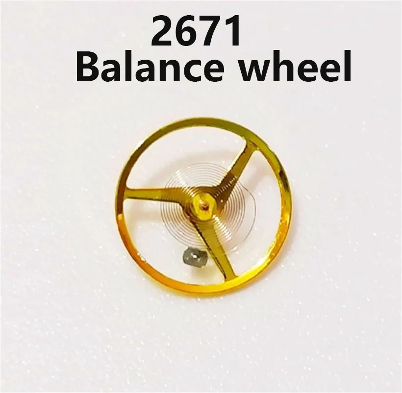 Watch Accessories Suitable For Domestic 2671 Watch Repair Parts 2671 Movement Full Swing (including hairspring) Balance Wheel