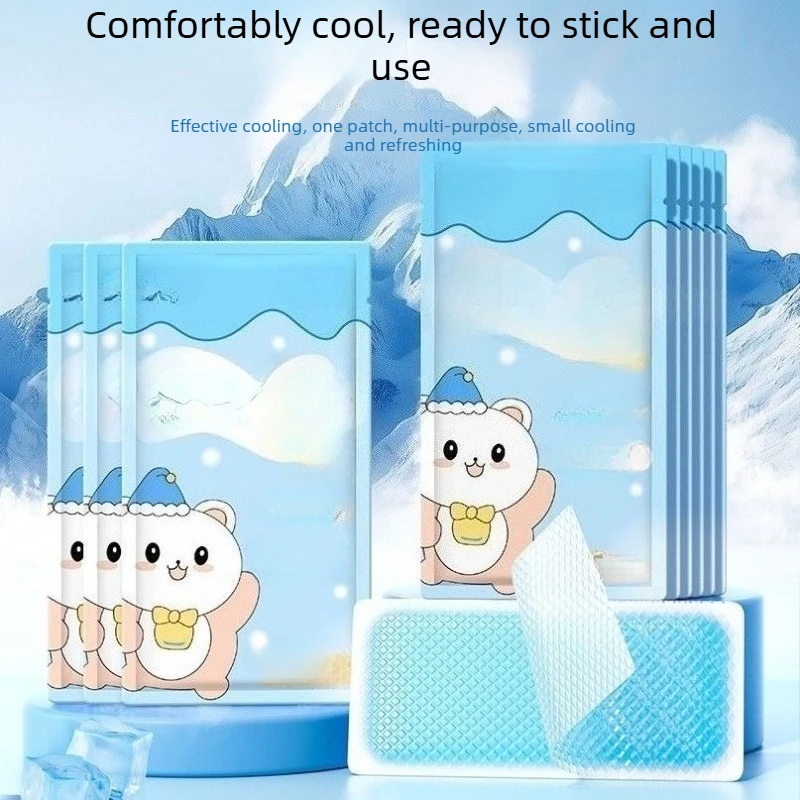 

Cute Student Cooling Gel Patches Summer Heat Relief Ice Pads for Fever Reduction Phone Cooling And Physical Refreshment