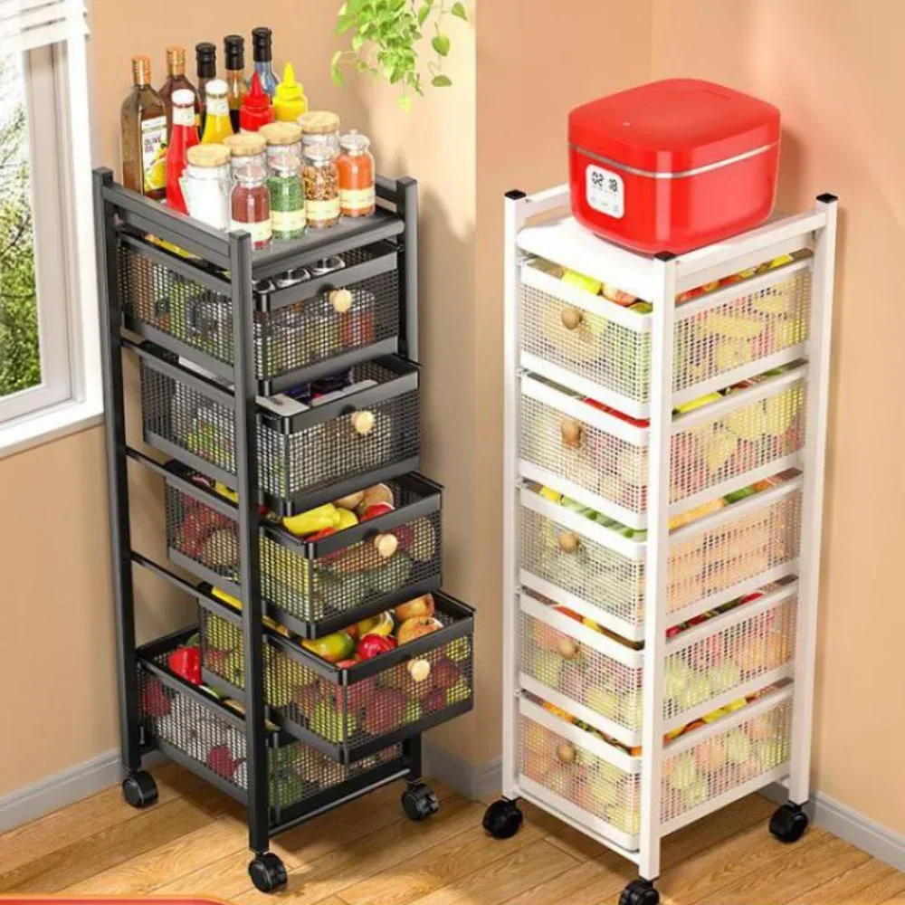 Étagère de rangement multicouche pour fruits et légumes,