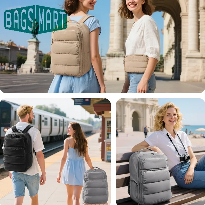 

Рюкзак для ноутбука BAGSMART 17,3 дюйма, одобренный для авиаперелетов, 35 л, водонепроницаемый, повседневный, для деловых поездок