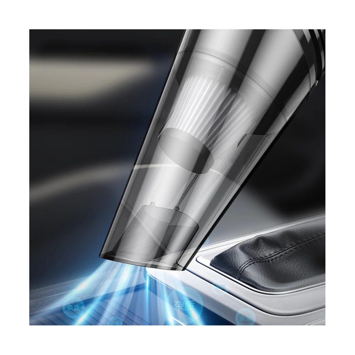 Aspirador de pó sem fio do carro, forte sucção, portátil, dupla utilização, limpeza portátil, desktop, 6000Pa