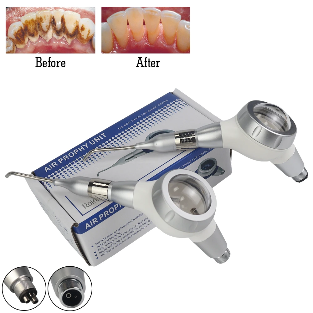

Dental Air Polisher Sandblasting Air prophy jet Air water Spray polisher Odontologia Teeth Whitening 2hole 4hole dentist Tools
