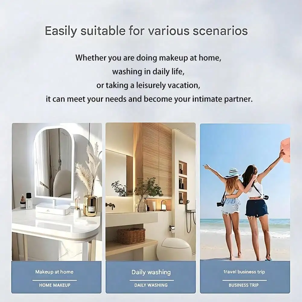 Женская косметичка большой вместимости с двойным отверстием и водонепроницаемой подкладкой из ПВХ, органайзер с несколькими карманами, дорожный чехол для туалетных принадлежностей