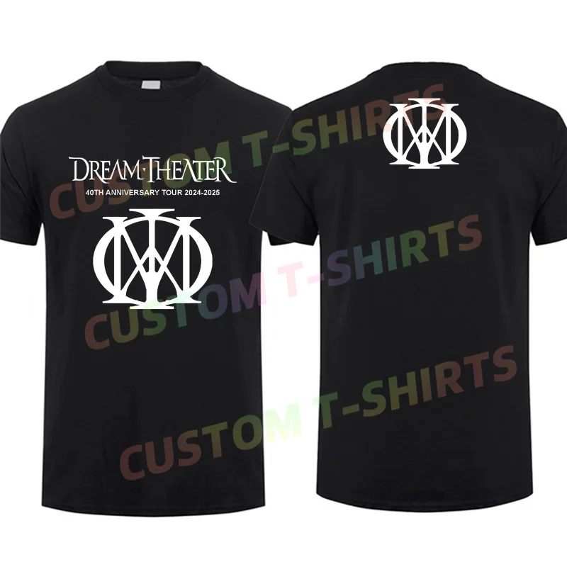 

2024 Men Dream Theater 40th Anniversary Tour 2024-2025 T-shirt Casual T Shirt Graphic Summer Short Sleeves 100% Cotton S-3XL