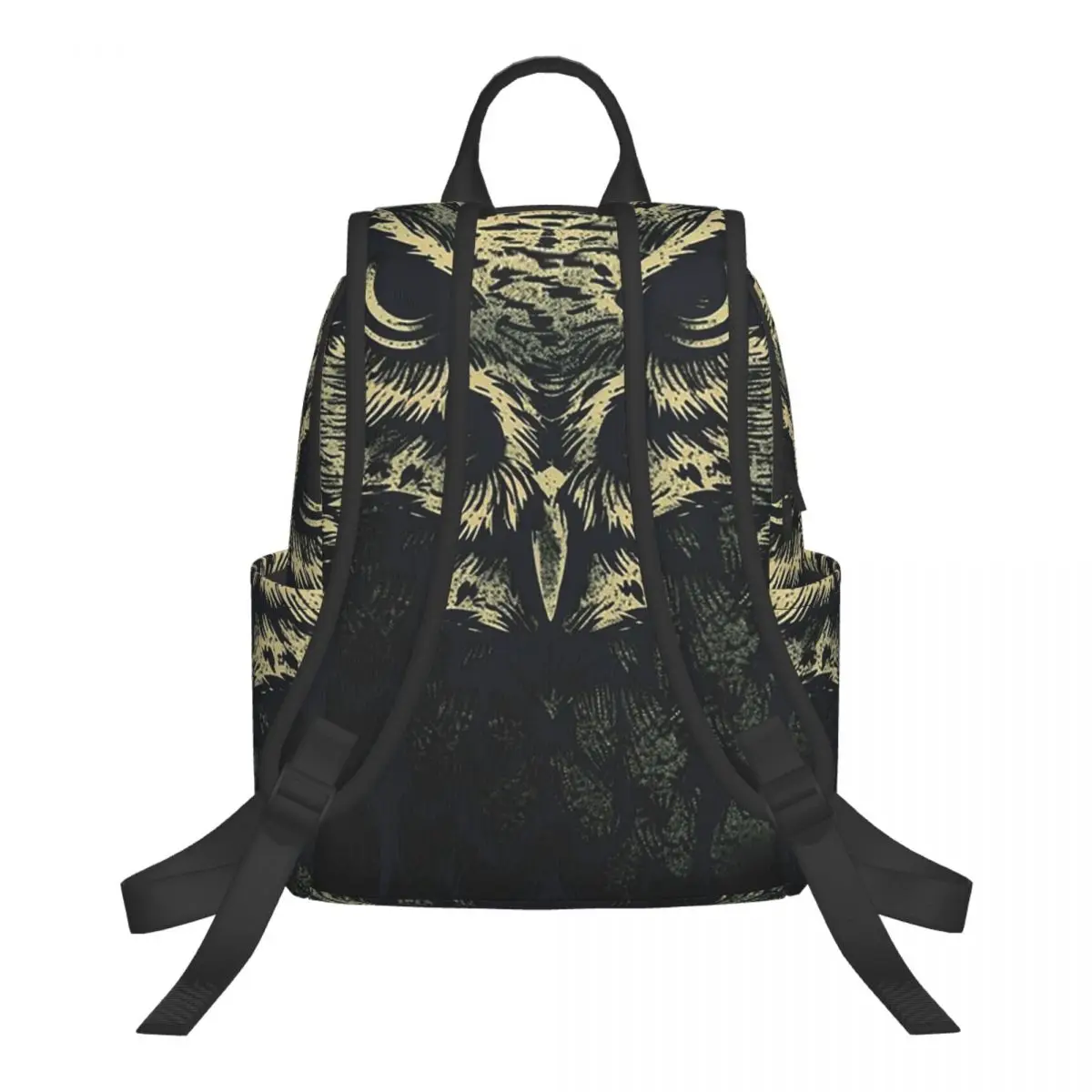 Vintage Owl Realistic Student Backpack School Bag Hiking Travel Daypack for Boys Girls Bookbag Shoulder Bags