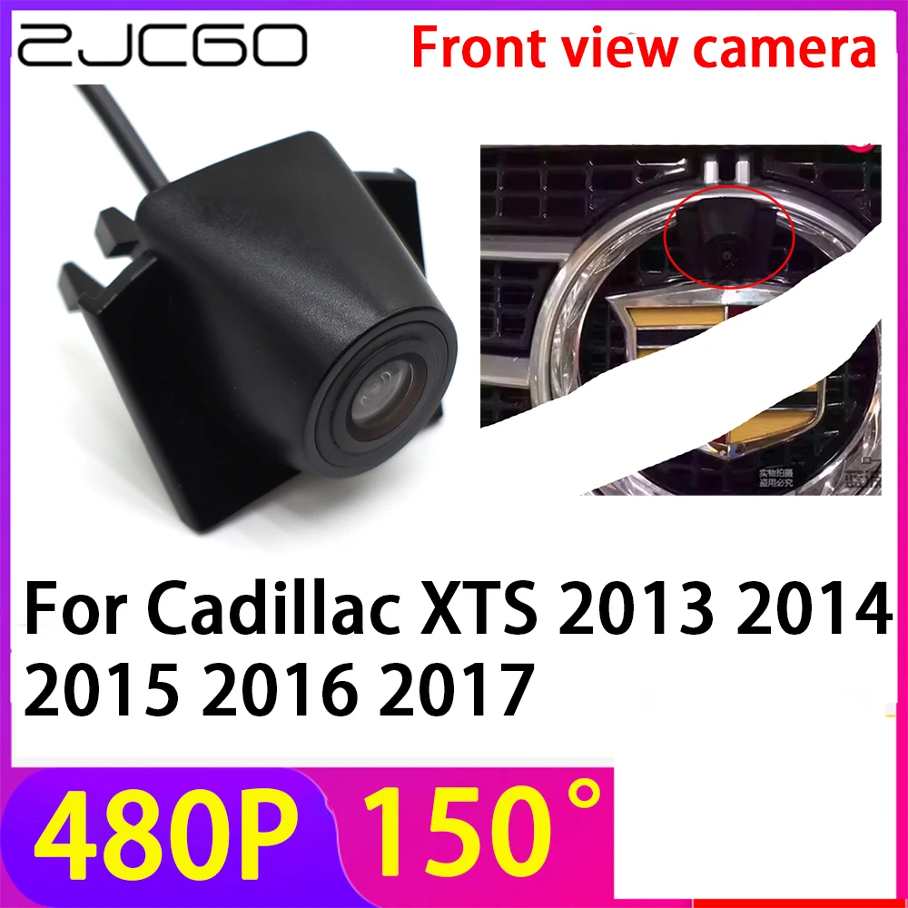 

ZJCGO 480P 150° LOGO Car Parking Front View Camera Waterproof for Cadillac XTS 2013 2014 2015 2016 2017