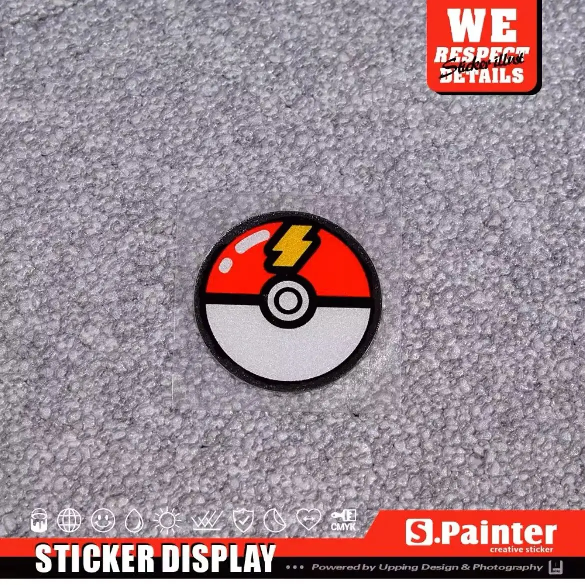 البوكيمون قزم الكرتون ملصقات أنيمي البسيطة قزم الكرة ملصقات السيارات لطيف الكرتون Kawaii الإبداعية خدش ملصقات عاكسة