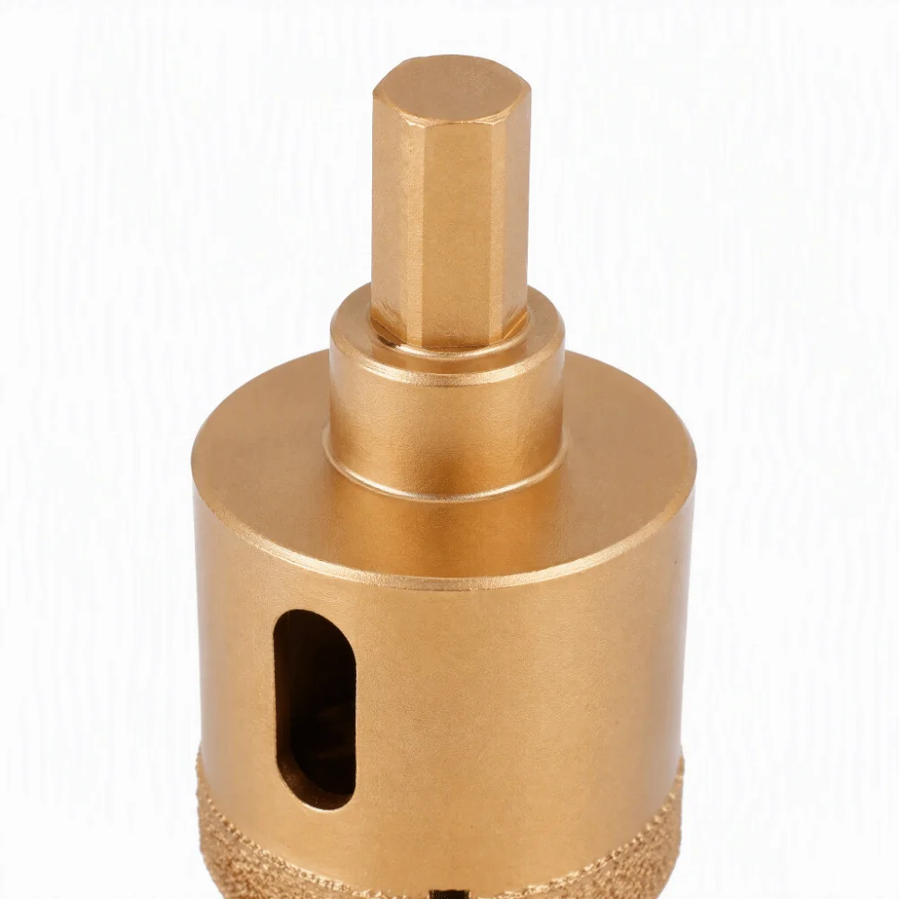 12pcs Portable Gold Diamond Hole Saw Kit Multipurpose Durable Tile Hole Opener Set Drill Bits for Brick Marble