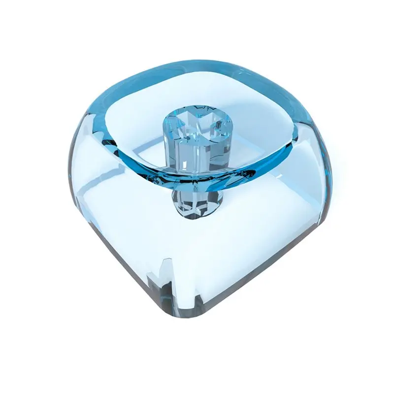 AT93-Blank 10Keys MOA 1U キーボードキーキャップ PC 透明クリスタル 1.7MM MX スイッチ用ゲーミングキーボード