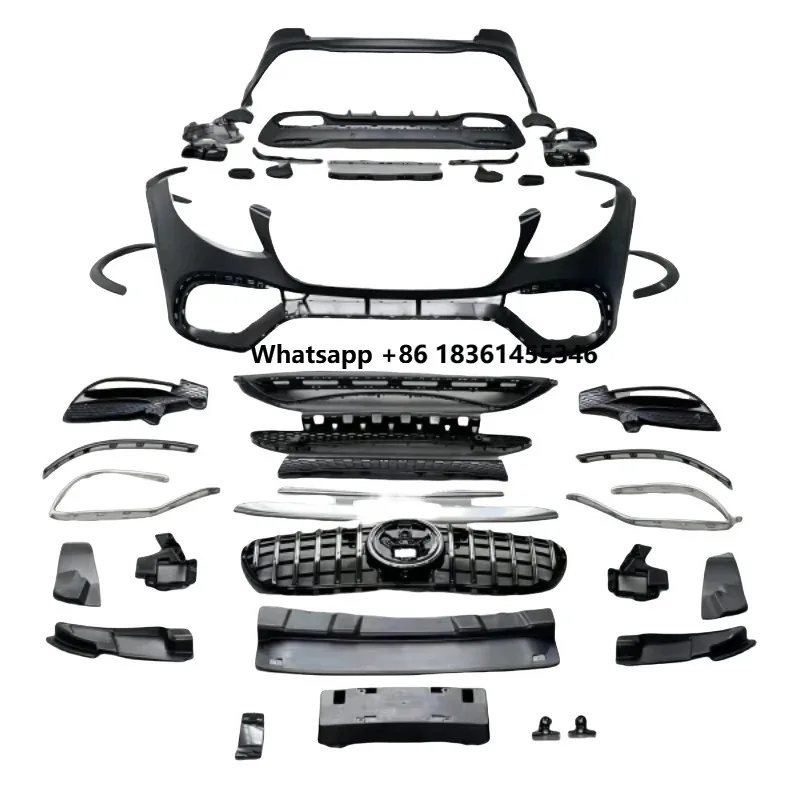 For The GLE63 Of GLE With The Plastic Material Large Front And Rear Bumper And Grille Surround Kit Suitable 2