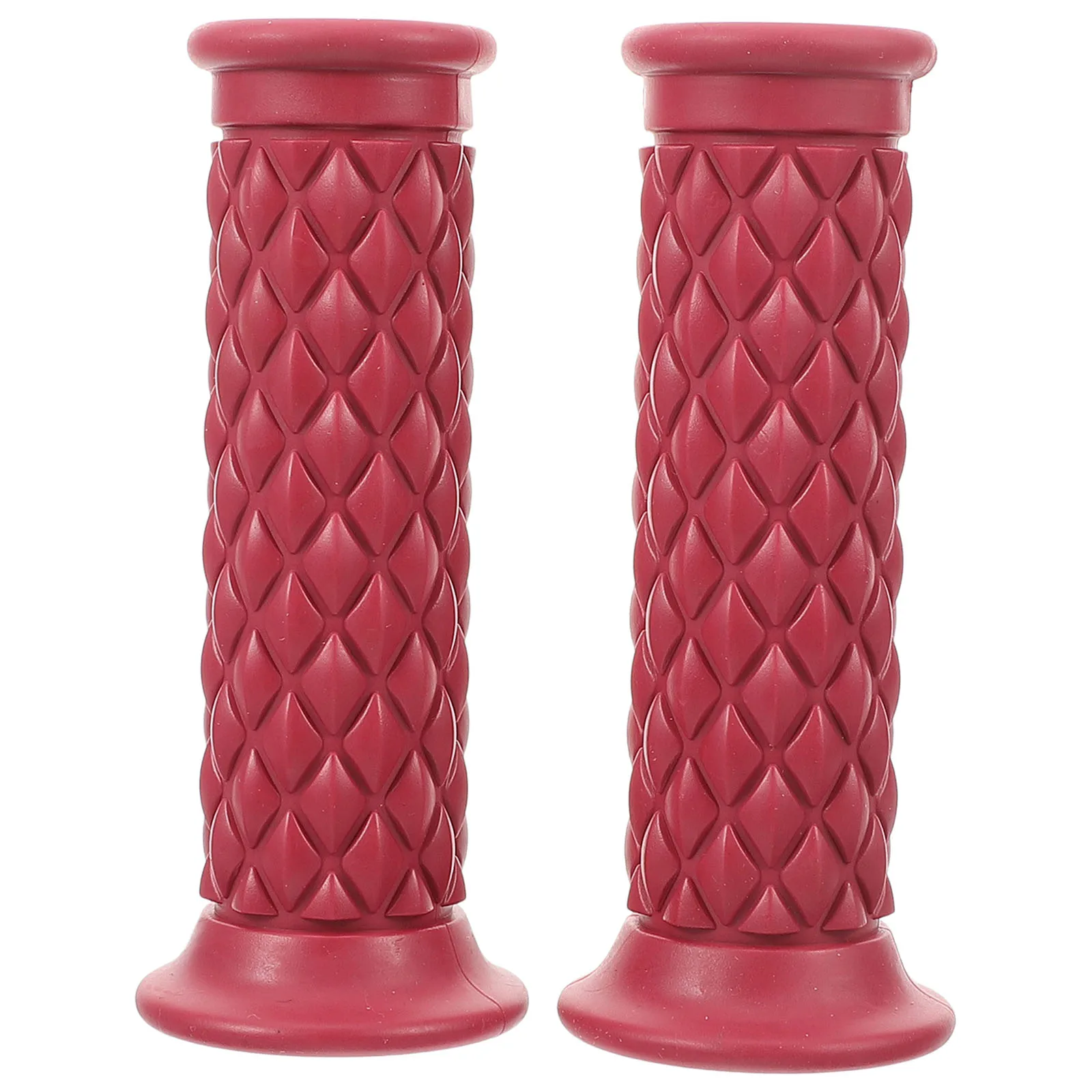 

2pcs Motorcycle Handlebar Grips Rubber Motorbike Hand Grips Replacement Vintage Style For Most Motorcycles Durable Comfortable