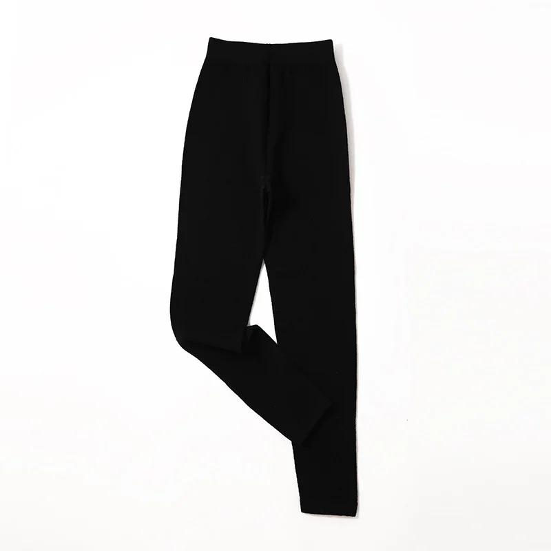 Mallas térmicas de cachemira de cintura alta para mujer, leggings sexy de talla grande, color sólido, medio-grueso, alta calidad, invierno