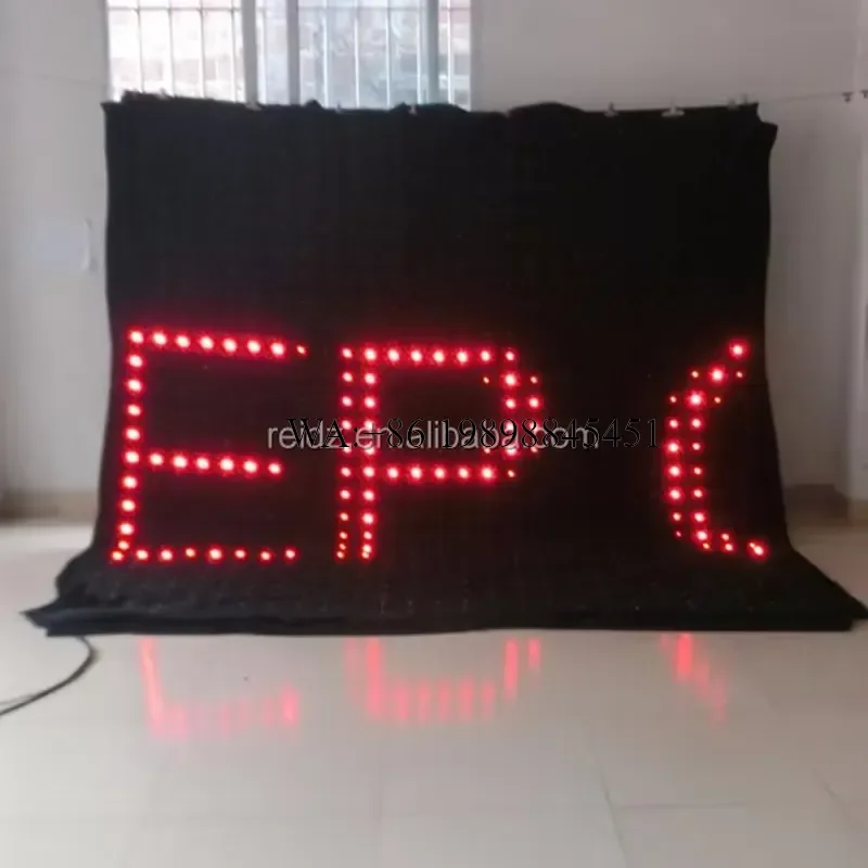 WMWMNU Foldable Full Color Stage Background Professional Light Decoration Led Video Curtain Display