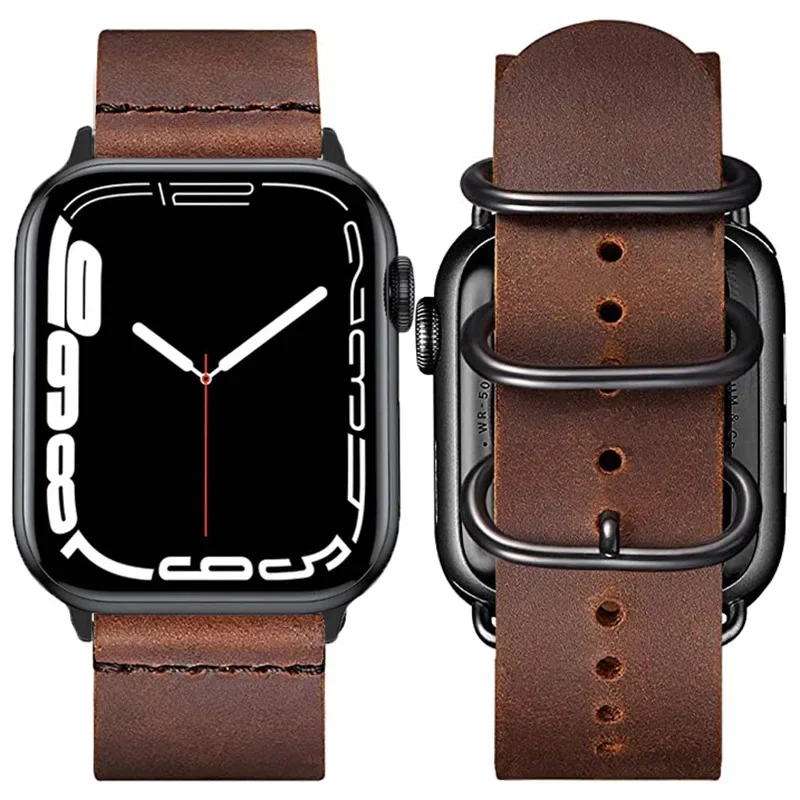 Leather Strap for Apple Watch 10 42mm 46mm 9 8 7 45mm 41mm Ultra 49mm Beautiful and Fashionable for Iwatch 6 5 4 3 SE 44mm 40mm