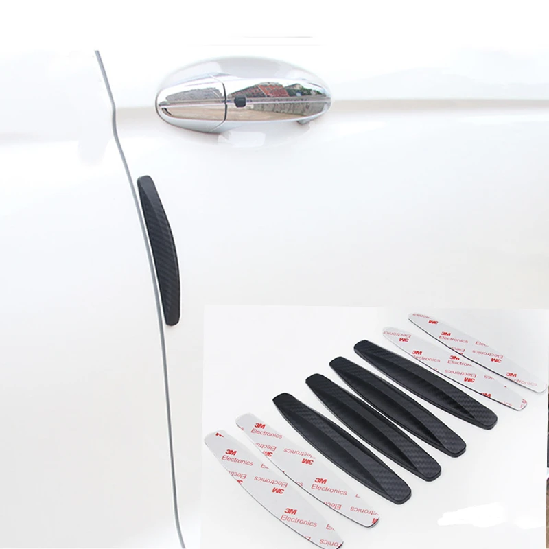 

4Pc Anti Collision Car Bumper Guard Strip Car Sticker Door Edge Guards Trim Molding Protection Strip Scratch Protector Crash Bar