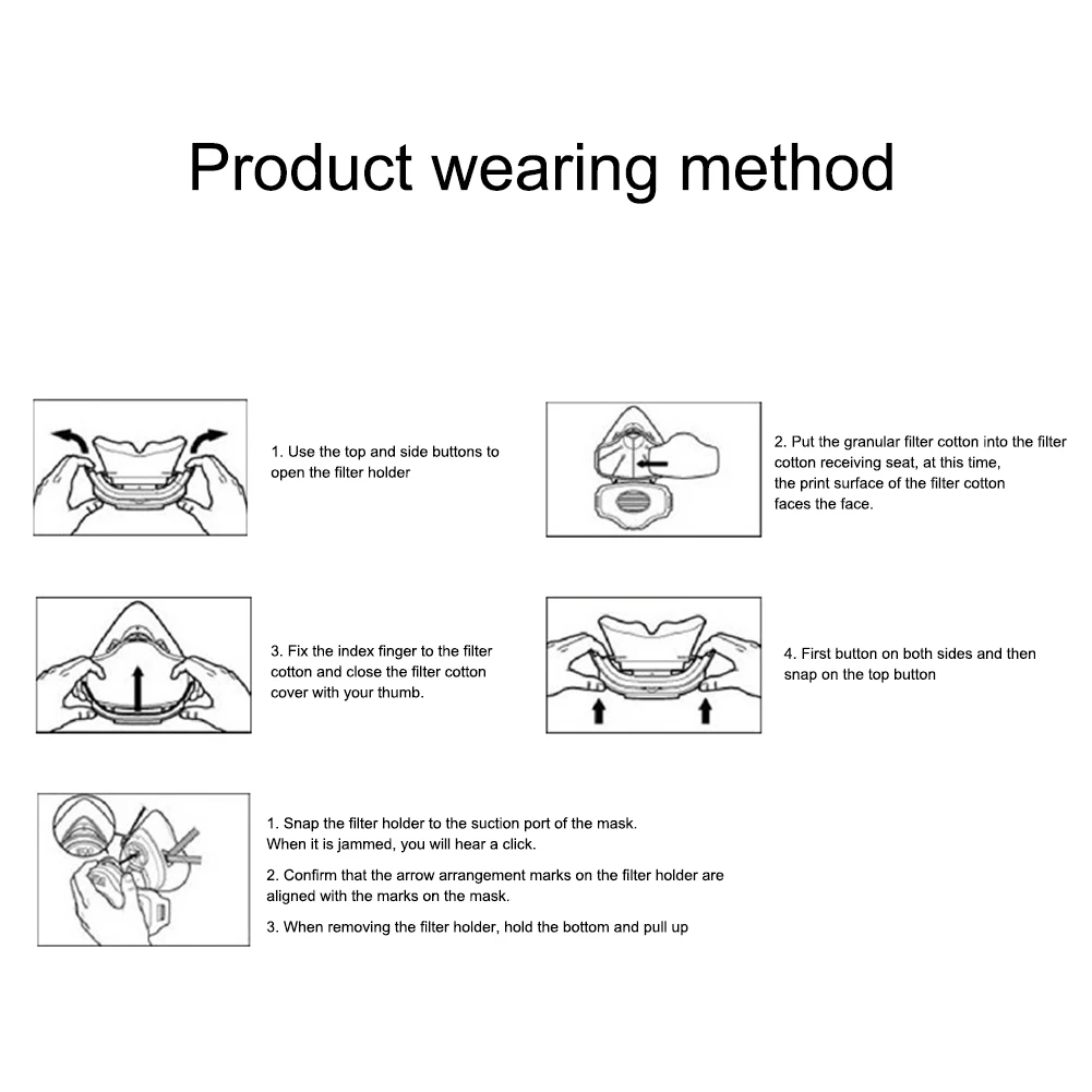 الفلتر القطني المصنوع من مواد عالية الجودة ليس من السهل أن يضر تأثير ختم عصابة الرأس المرنة العالية هو مرشحات قطنية جيدة #6
