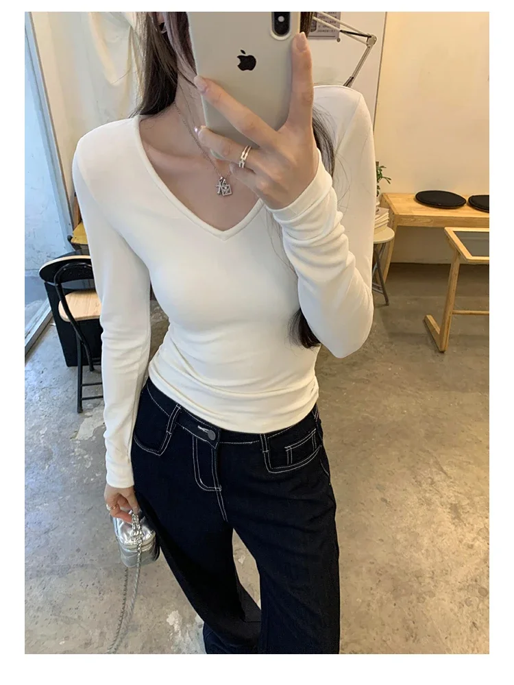 Autumn Women T Shirt T-Shirt Woman Clothes Tops Tshirt Female Crop Top Tees Y2k Para Mujer Ropa De Mujer Roupas Feminina Traf