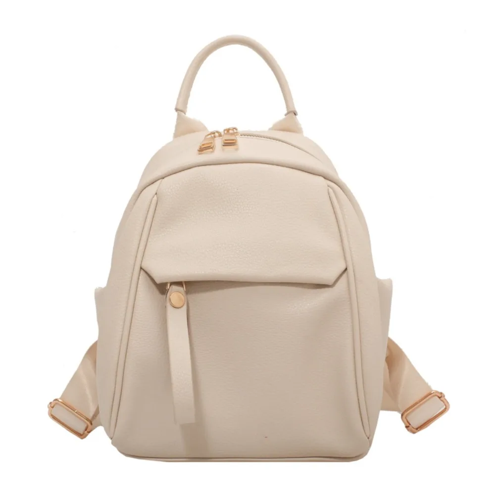 

Durable Large Capacity Women Backpack Soft Multifunction Casual Handbag Simple Waterproof PU Leather Backpack Students