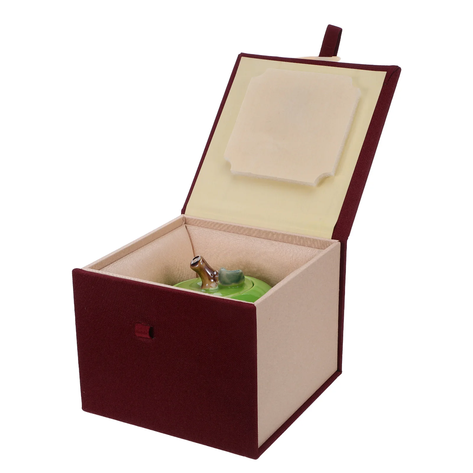 

Ceramic Apple Shaped Candy Jar Lid Decorative Kitchen Countertop Canister Holiday Cookie Storage Container Christmas Eve