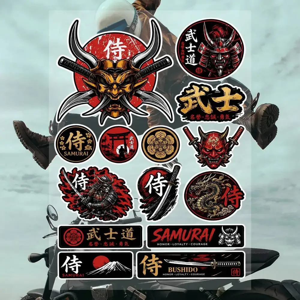 Sas-muras-i Evil Devil Racing Moto Stickers Set Waterproof Vinyl Decals For Helmet Moto Car Laptop Skateboard Luggage