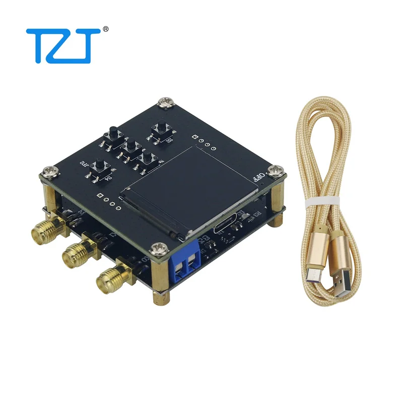 TZT SI5351A 2.5K-200MHz High Frequency Clock Square Wave Frequency Signal Generator with STM32 Main Controller TFT Display