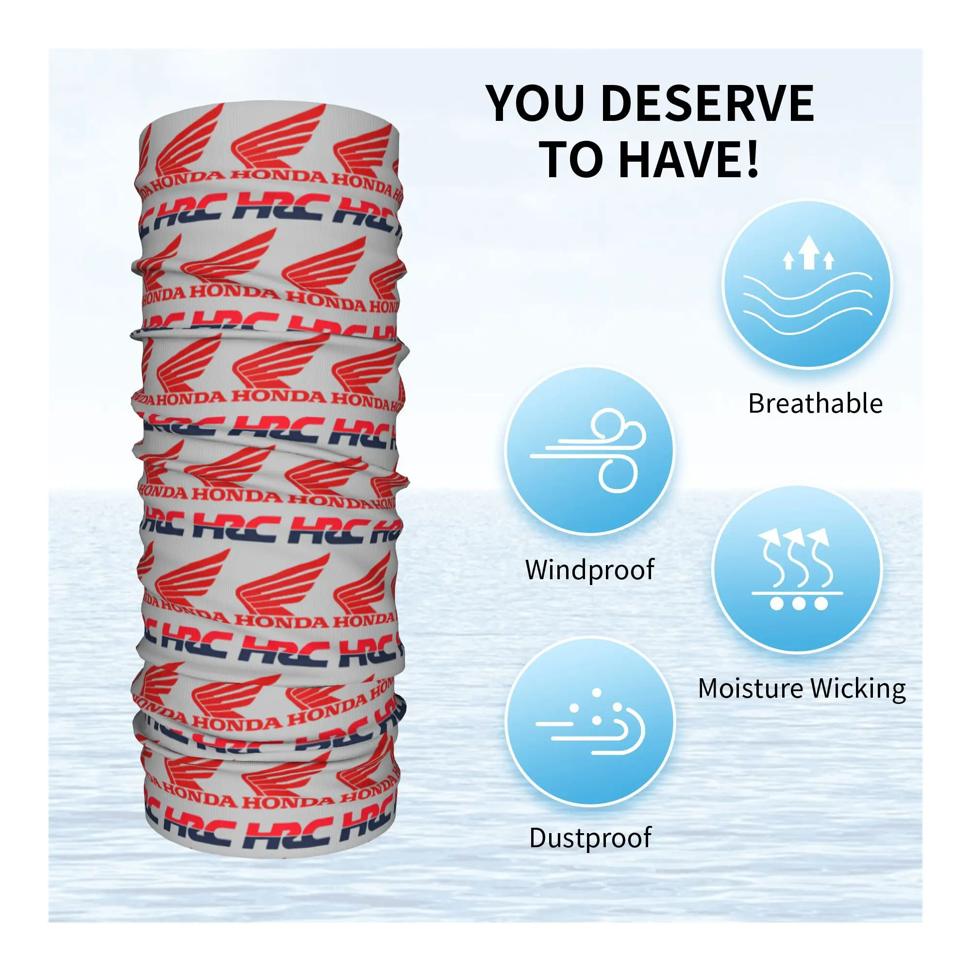 커스텀 H-혼다스 반다나 넥워머 남녀 겨울 스키 하이킹 스카프 게이터 모토크로스 레이싱 페이스 커버