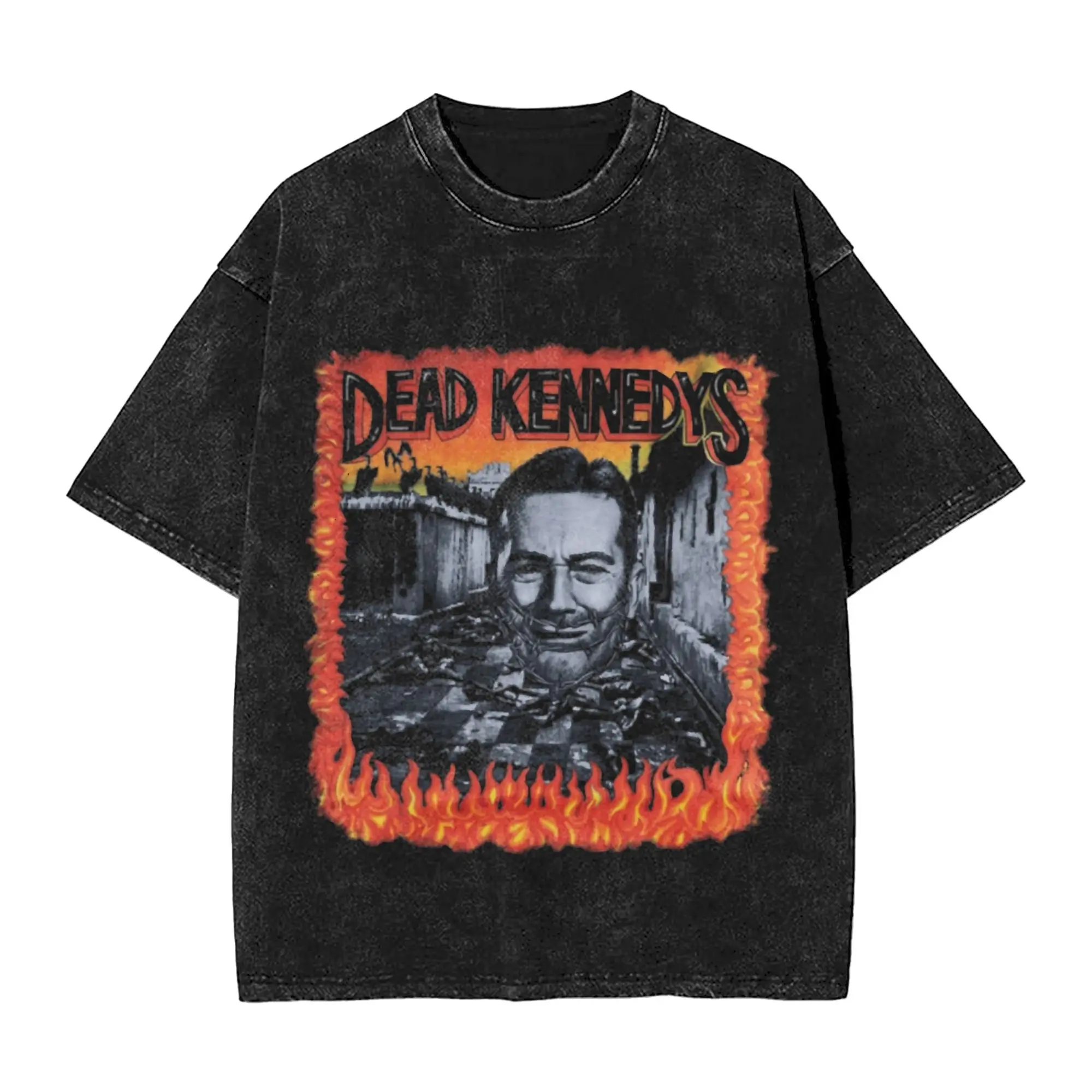 Dead Kennedys   T-Shirt  Harajuku T Shirts Short-Sleeve Street Style Tops Summer Cotton O Neck Oversize Clothing