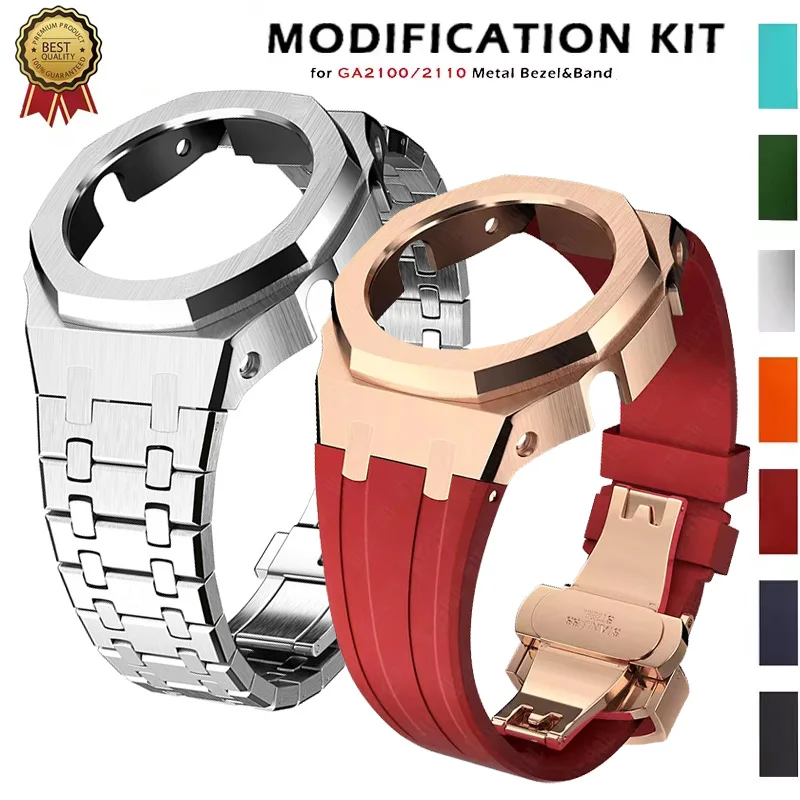 kit-di-modifica-gen4-per-ga2100-ghiera-in-metallo-modifica-casioak-gen4-cassa-in-gomma-cinturino-in-acciaio-inossidabile-per-ga-2100-2110