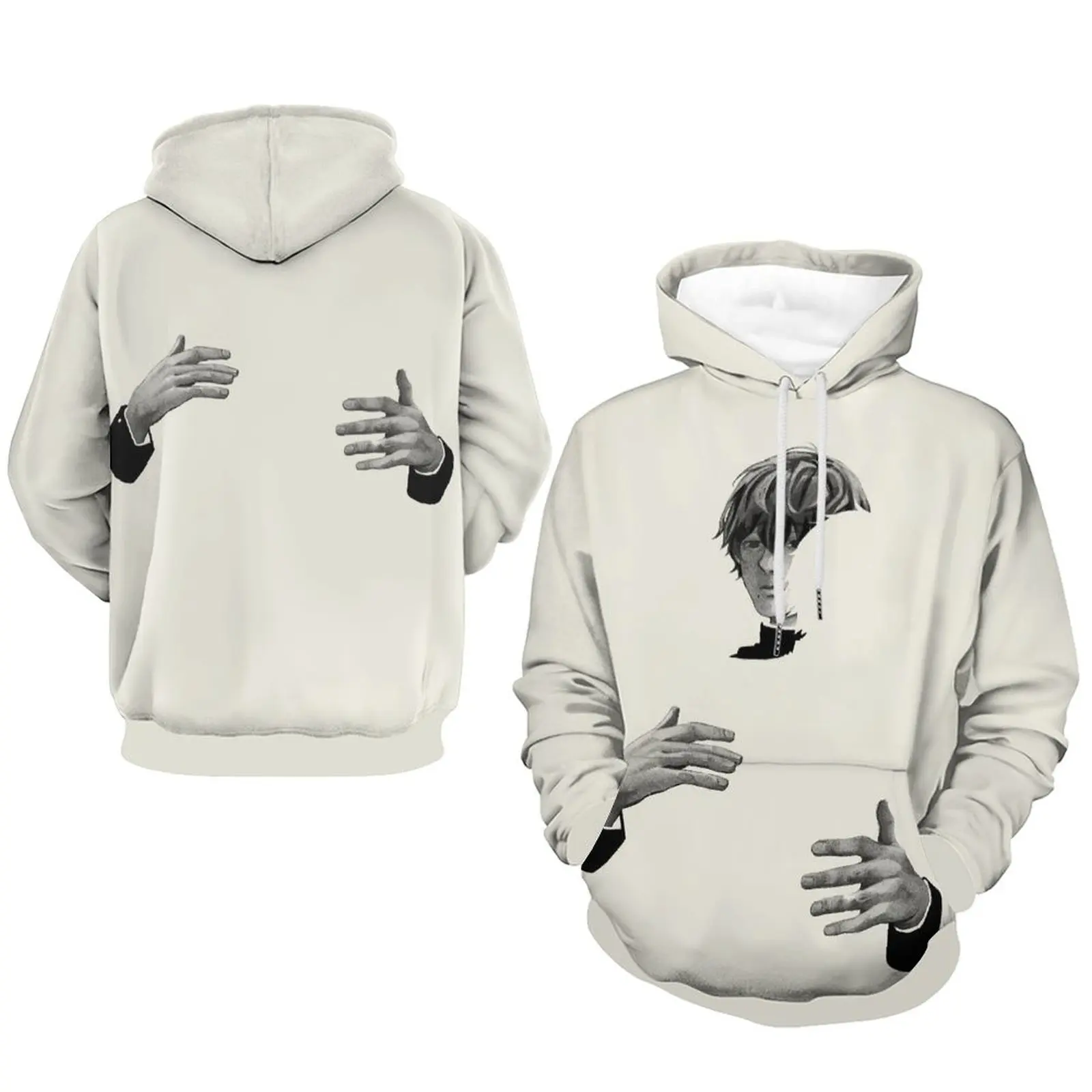 Men Clothes 'Hugging' pattern 3D Print Men's Hoodies Comforts Y2K Sweatshirt Outdoor Sports Kangaroo Pocket Long Sleeves Hoodies