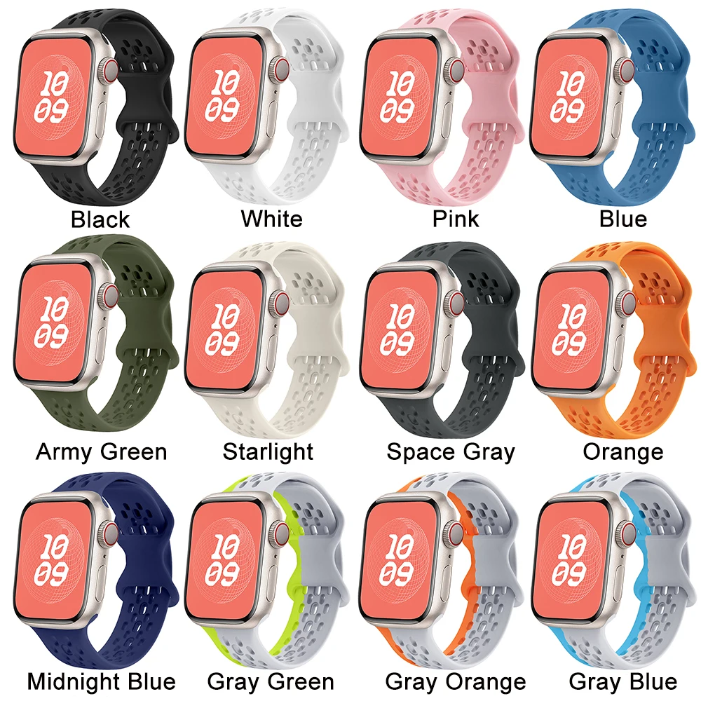 Colorful Butterfly Buckle Band for Apple Watch Band 49mm 40mm 41mm Watches Pink Lady Silicone Band for Apple Watch Series 4 5 6