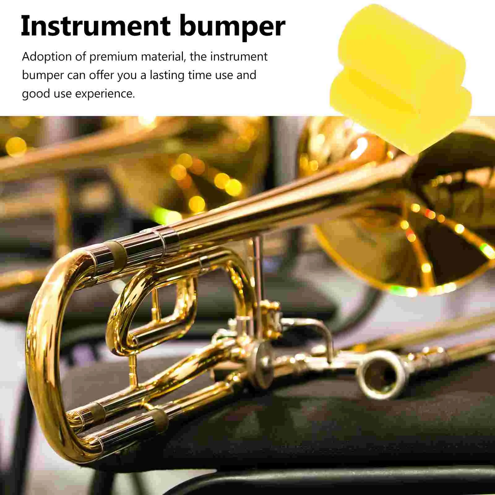 20 pçs instrumento musical mudo almofada redutor de som simples pára-choques silenciador trombone prática sílica gel