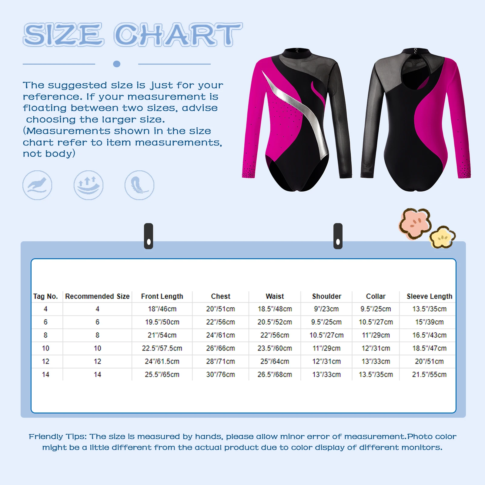 Ballet Jersey Dance Leotard Toddler Girls Artistic Gymnastics Figure Skating Unitards Costume Rhinestones Hollow Back Jumpsuit