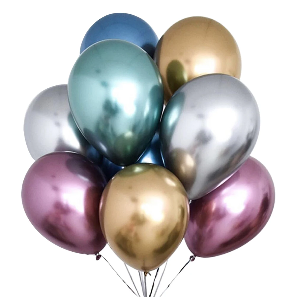 

40 Pcs Party Balloons Metallic Latex Decorations Birthday Wedding Supplies Festive Event Accessories Balloon Sets