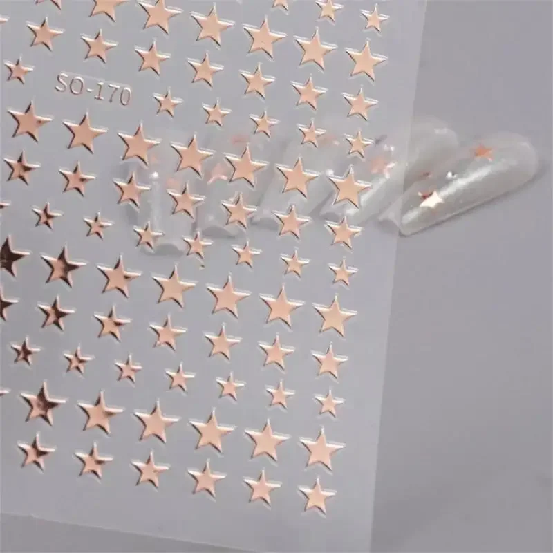 Five-pointed Star Nail Stickers Rich And Colorful Simple And Stylish Safe And Comfort Easy To Use Paste Is Durable Nail Stickers